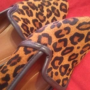BANANA REPUBLIC Leopard print Flats 7 M Loafers